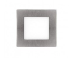 Downlight panel LED Cuadrado 120x120mm Niquel 7W 